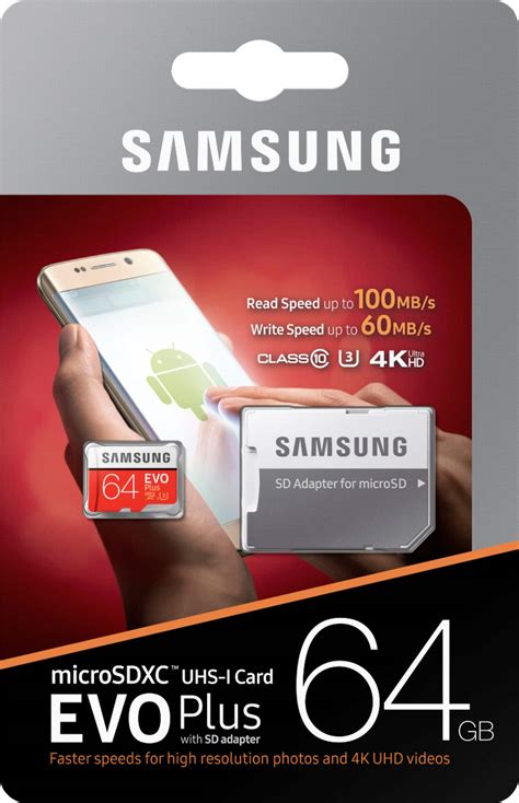 Questions and Answers: Samsung EVO Plus 64GB microSDXC UHS-I Memory Card MB-MC64GA/AM - Best Buy