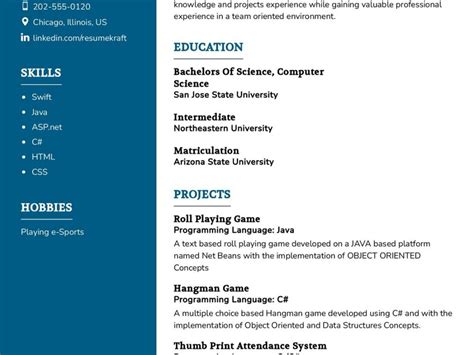 Junior iOS Developer Resume Example in 2025 - ResumeKraft