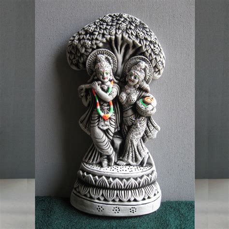 Plaster of Paris Statue & Idols/Krishna Under Kadam Tree – Art Home