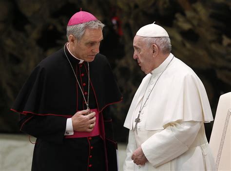 Archbishop Gänswein says he was “pained” by Francis’ decision to ...