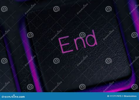 End key on keyboard macro stock image. Image of deadline - 111717975