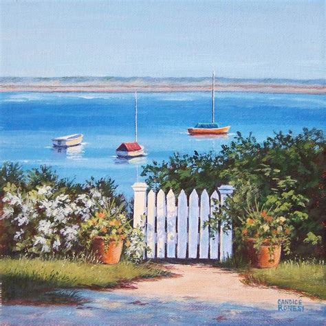 Gate to the Water Painting by Candice Ronesi