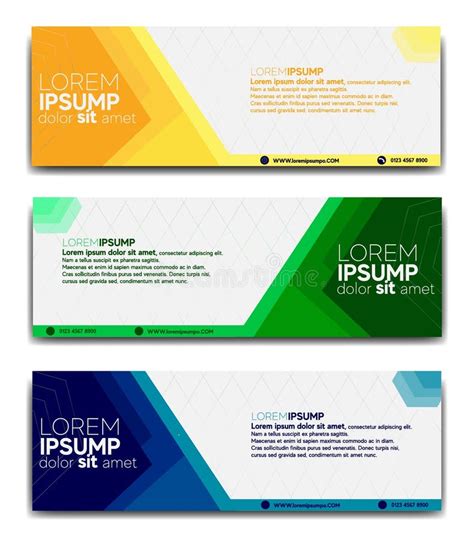 PROFESSIONAL and MODERN BANNER BACKGROUNDS Stock Vector - Illustration of headline, creative ...