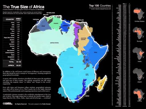 Real Size Of Africa On World Map