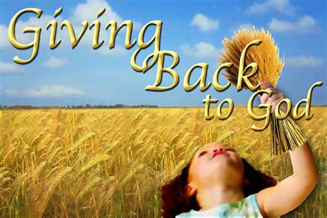 Giving Back to God | A slide we made for our church for the … | Flickr