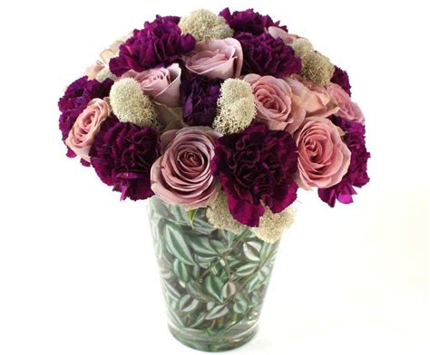 purple and gray flower arrangement | Flower arrangements, Floral art ...