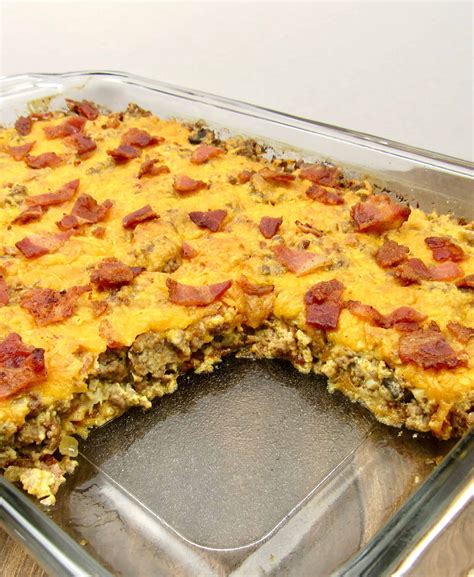 Keto Bacon Cheeseburger Casserole - Keto Cooking Christian