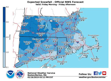 Friday snow: Six maps that show how much will fall in Massachusetts - masslive.com