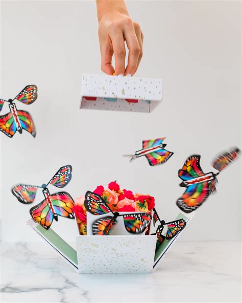 Flying Butterfly Surprise - Cake Explosion Box Gift | Birthday cake ...