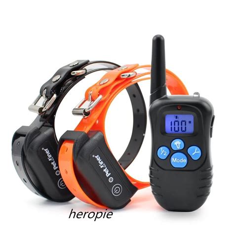 300M Electronic Dog Collar Remote Control Anti Bark Dog Shock Training ...