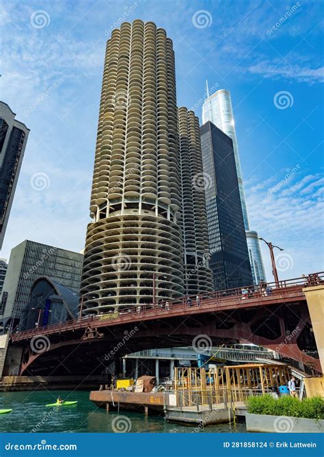 Famous Parking Garage in Chicago at Riverwalk - CHICAGO, UNITED STATES ...