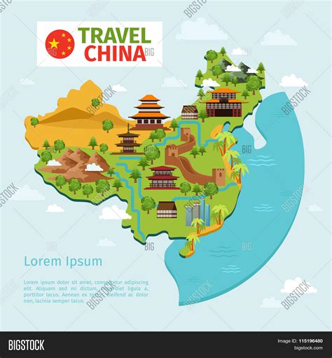 China Travel Vector Vector & Photo (Free Trial) | Bigstock