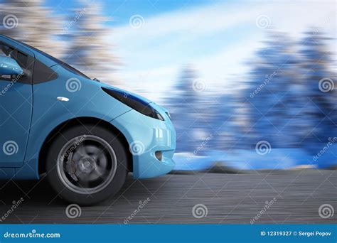 High speed car stock image. Image of asphalt, speed, season - 12319327