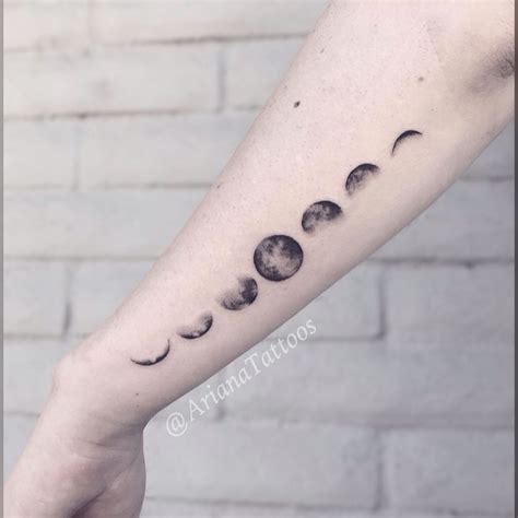 Moon phase tattoo lunar tattoos | Moon phases tattoo, Tattoos, Moon tattoo