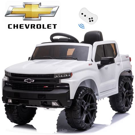 Official Licensed Chevrolet Silverado 12V Ride-On, Motorized, MP3, LED ...