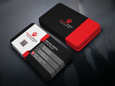 Business Card Design (Free Psd) On Behance inside Calling Card Free ...