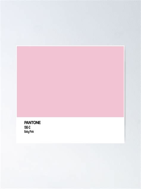 "Pantone - Baby Pink" Poster by HouseofBalloon | Redbubble