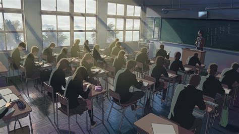 Download Anime Classroom With Students Wallpaper | Wallpapers.com