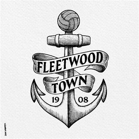 A retro retake for Fleetwood Town F.C. on Behance