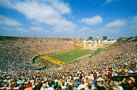 USC Trojans Football Game, The Coliseum, Los Angeles, California Photograph by Peter Bennett ...