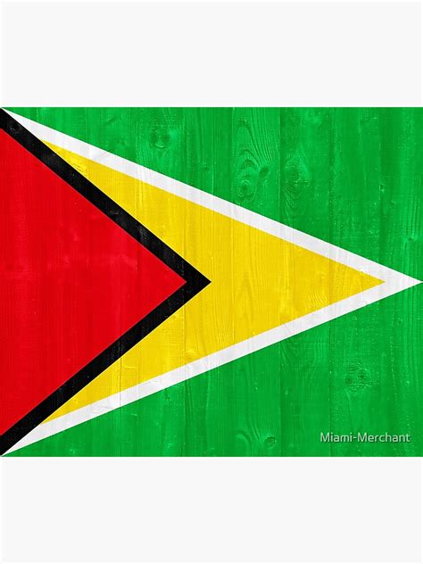 "Guyana flag - colors of Guyana" Framed Art Print by Miami-Merchant ...