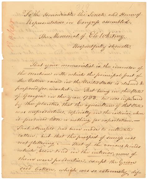 Eli Whitney's Patent for the Cotton Gin | National Archives