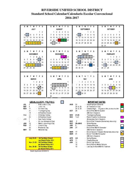 Riverside School District Calendar 2023 - Schoolcalendars.net