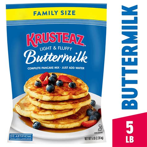 Buy Krusteaz Complete Buttermilk Pancake and Waffle Mix, Light & Fluffy, 5 lb Bag Online at ...