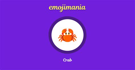 🦀 Crab emoji Copy & Paste - Emojimania