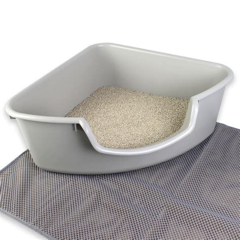 #3850 Corner Litterbox-Gray - Pioneer Pet