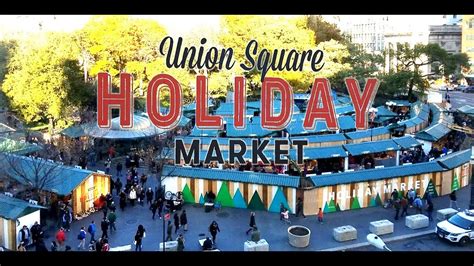 union square holiday market new york city - YouTube