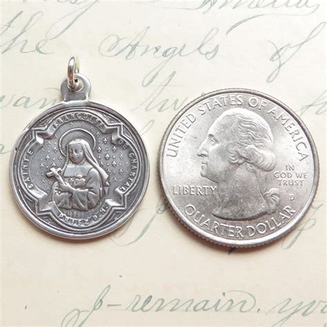 St Francis De Sales / St Jane De Chantal Medal - Sterling Silver ...