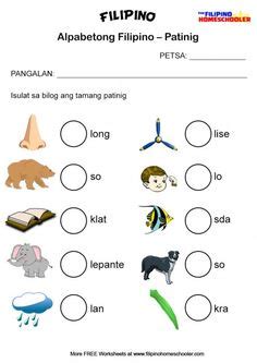 Free Patinig Worksheets (Set 2) « The Filipino Homeschooler ...