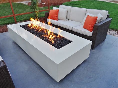 Do-It-Yourself Ready-to-Finish 42" Rectangle Fire Pit Kit | Outdoor fire pit designs, Fire pit ...