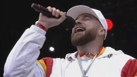 Travis Kelce Gives Fiery Speech At Chiefs Rally, 'Let's Run This S*** Back'