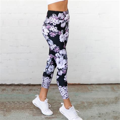 Floral gym leggings with up to XL size – Awesome Leggings Outfit by Rhbiz.biz