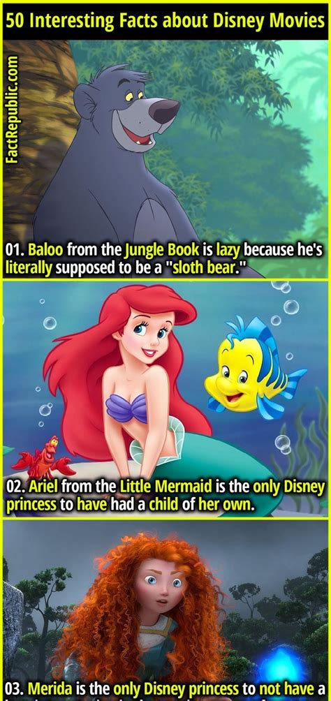 50 Interesting Facts about Disney Movies - Fact Republic | Disney fun facts, Disney movie trivia ...