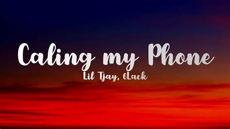 Lil Tjay - Calling My Phone (Lyrics) - YouTube