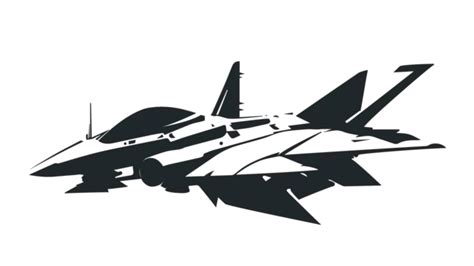 Silhouette Vector Of Fighter Jet, Silhouette, Vector, Fighter Jets PNG ...