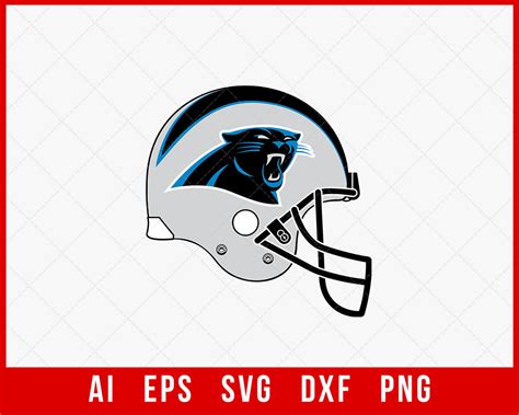 Carolina Panthers Helmet Clipart NFL SVG | Creative Design Maker ...