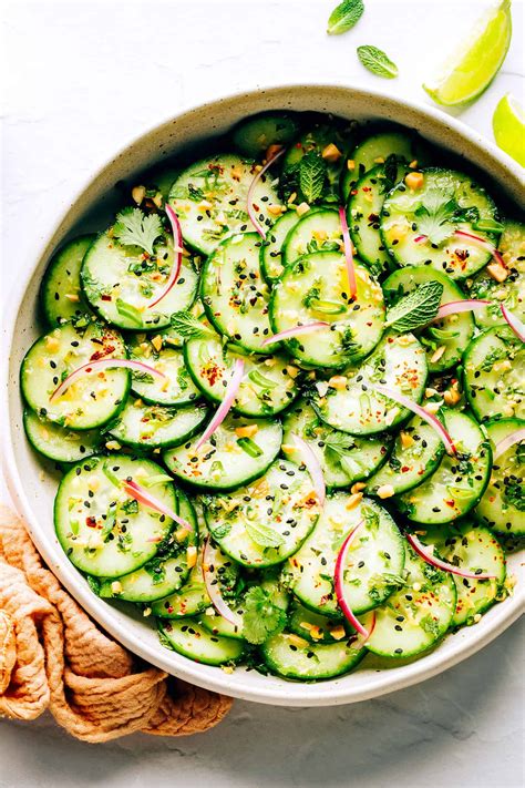 Thai Cucumber Salad Recipe | Gimme Some Oven