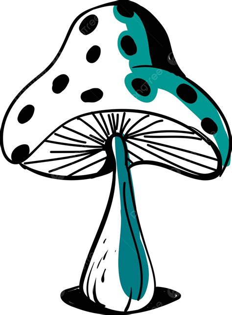 Mushroom Sketch Illustration In Vector Format On A Plain White Background Vector, Food, Hand ...