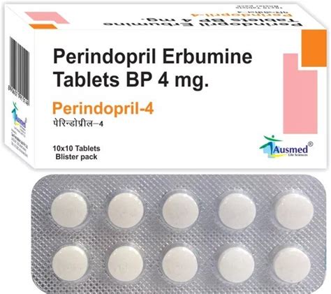 Perindopril Erbumine BP 4 mg, Packaging Type: Blister, Rs 125 /mrp per ...