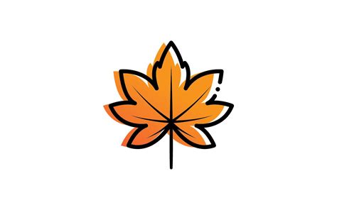 Autumn Leaf logo template. Vector illustration.V3