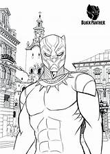 43  Black Panther Coloring Pages Marvel sketch template