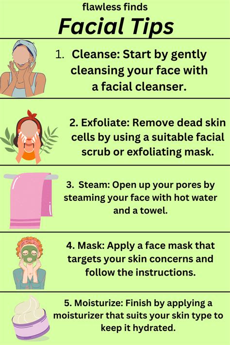 Facial TIps||Facial Tips At Home||flawless finds | Facial tips ...