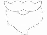 Santa Beard Coloring Pages sketch template