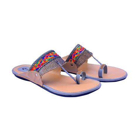 Ladies Hub Kolhapuri Chappal For Women Stylish Flat, Ethnic Slippers ...