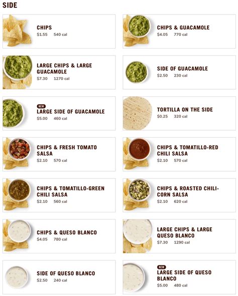 Chipotle Mexican Grill Menu With Prices (Updated: March 2024)