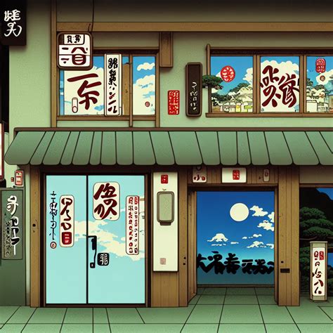 A Wide Shot from Hayao Miyazaki's Anime: The Door of a Japanese Convenience Store • VIARAMI